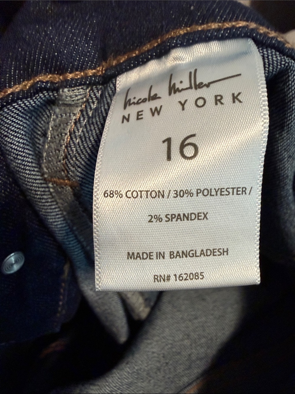 Nicole Miller Women’s Boot Cut Jeans in Dark Indigo - Picture 11 of 13